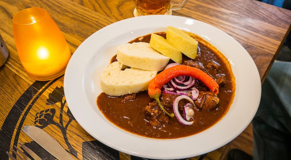 Tschechisches Gericht: Gulasch