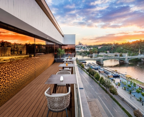 Hotel The President, Prag: Terrasse