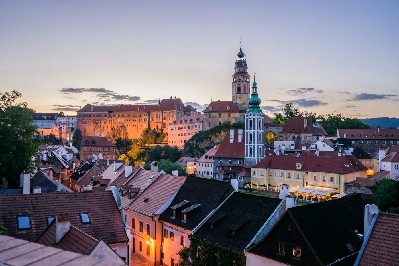 Altstadt von Český Krumlov an der Moldau